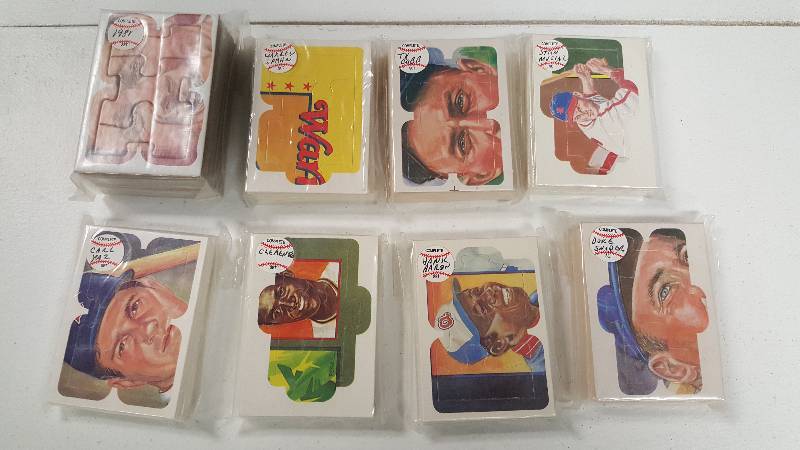 lot 1089GGG image: 1981-1988 Donruss Lot of Complete Puzzle Sets Babe Ruth Ty Cobb Clemente