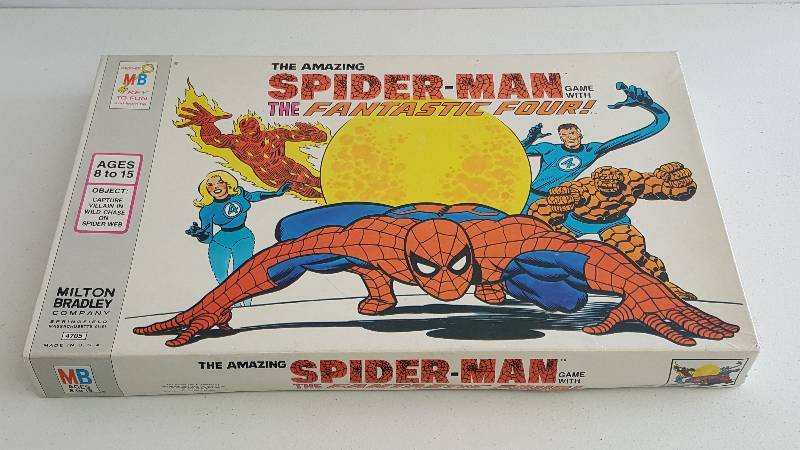 lot 1089Y image: Marvel Spider-Man & Fantastic Four Original Vintage Board Game Complete