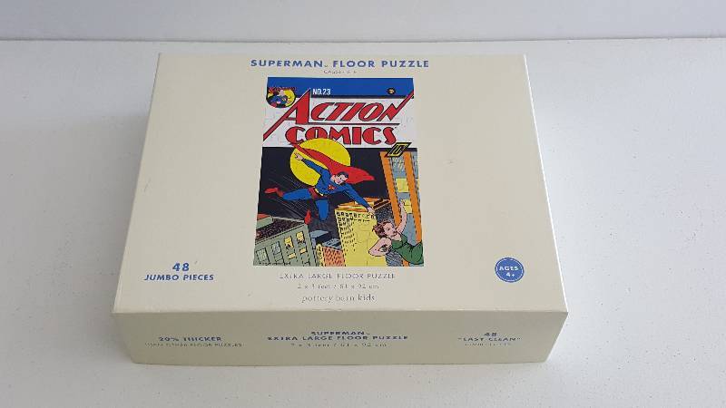 lot 1089YY image: Superman Action Comics Giant 48 Piece Floor Puzzle DC Complete