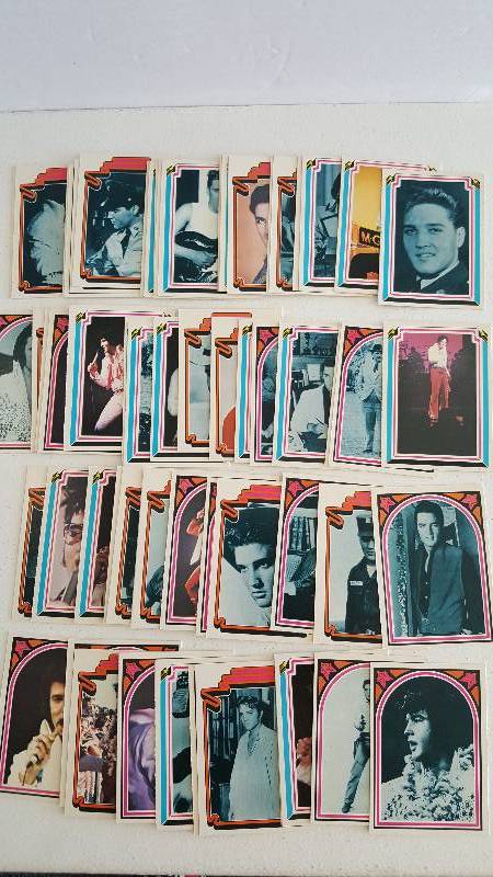 lot 1089RR image: 1978 Elvis Presley Collector 66 Card Complete Set BoxcarFleer