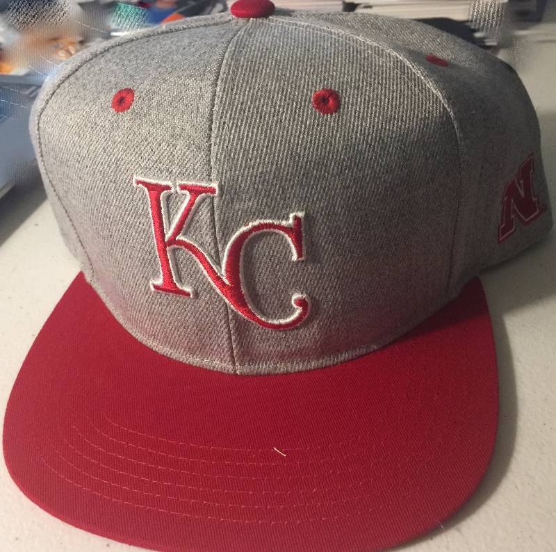 lot 1081 image: Kansas City Royals Baseball Hat NU Nebraska Cornhuskers Night Rally House Brand New