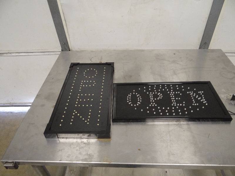 lot 997 image: Pair Of LED Open Signs