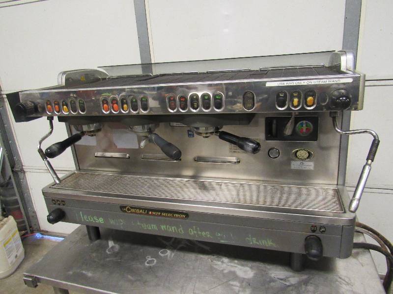 lot 1010 image: La Cimbali Triple Head Espresso Machine