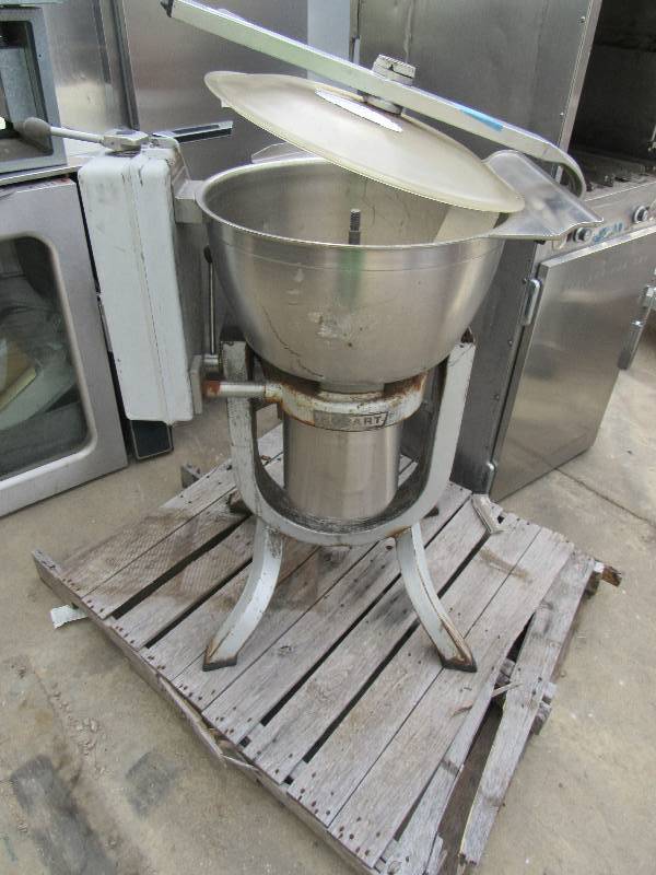 lot 1105 image: Hobart 45-qt Cutter Mixer w Stainless Tilting Bowl