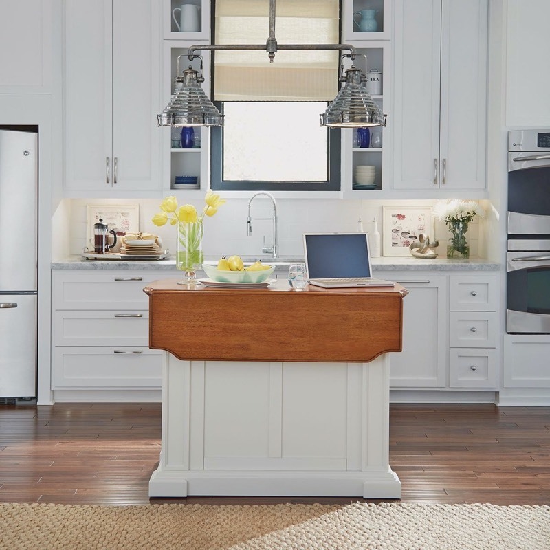 lot 66958 image: Homestyles Kitchen Island 5002-942 Off White Retail $626.99