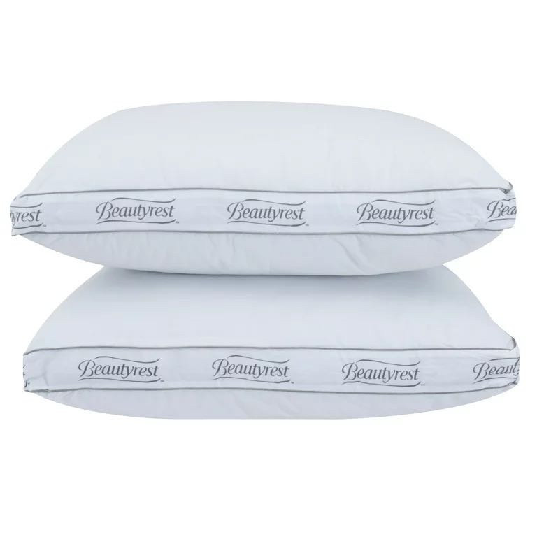 lot 66740 image: Beautyrest Luxury Power Extra Firm Pillow Standard (Set of 2) -Retail $19.99