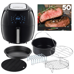 lot 66235 image: Gowise Usa 8-in-1 5.8-Qt Air Fryer Xl with 6 Piece Accessory Kit Retail $68.97