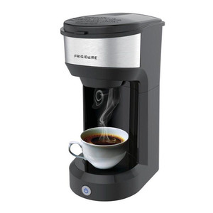 lot 66253 image: Frigidaire K Cup Compatible Coffee Maker Stainless Black Retail $58.99
