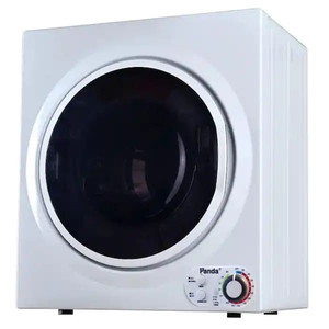 lot 66283 image: Panda 3.5 cu.ft. 110-Volt Compact Portable Electric Laundry Dryer, White and Black Retail $358.99