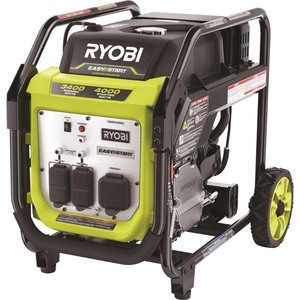 lot 66306 image: Ryobi RYi4022X 4000W Gasoline Powered Digital Inverter Generator -Retail $999.99