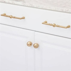 lot 66338 image: Richelieu Bp8789192 7-916 Center To Center Handle Cabinet Pull - Champagne Bronze (Set of 2) -Retail $48.22