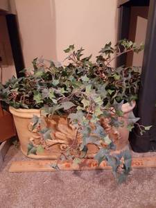 lot 1149 image: 7 x 14w planter with faux greenery