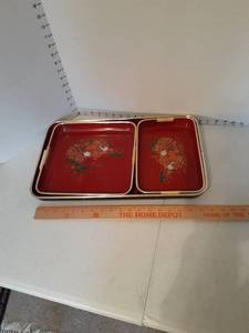 lot 1164 image: (3) serving trays