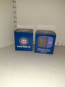lot 1166 image: (2) Cubs talking alarm clock