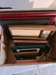 lot 2004 image: Picture frames, largest is 11X14, and a digital photo frame