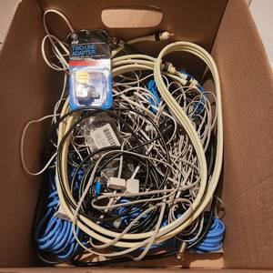 lot 2105 image: Assorted cables and telephone lines