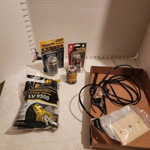 lot 2147 image: Brush on electrical tape, liquid tape and wire connectors