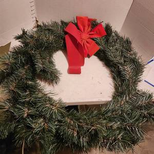 lot 2156 image: 2 large wreaths approx 30 tall