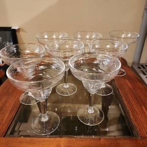 lot 2237 image: 8 plastic margarita glasses