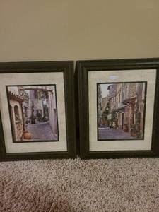 lot 2285 image: Two framed wall decor 17 x 14