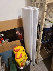 lot 3044 image: Two shop light cases 48 x 10