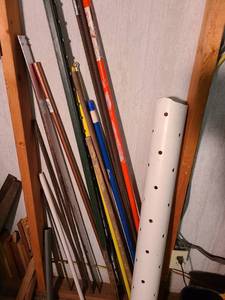 lot 4003 image: T-post, rebar, copper pipe, perforated PVC, more