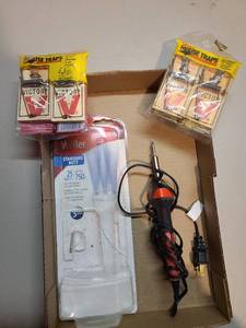lot 4053 image: Soldering iron and mouse traps