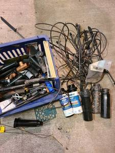 lot 4089 image: Bin with sprinkler system parts