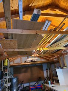lot 4106 image: All the wood, etc. in shed rafters, must remove yourself.