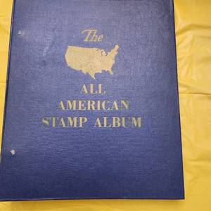 lot 1317 image: The All American stamp album