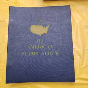 lot 1318 image: The All American stamp album