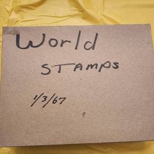 lot 1319 image: World Stamps envelopes with stamps by country