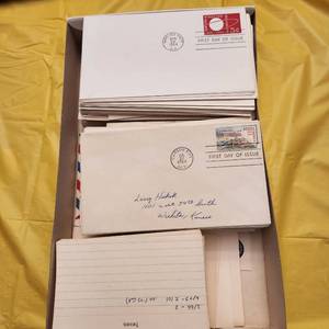 lot 1321 image: Box of First Day of Issue stamps
