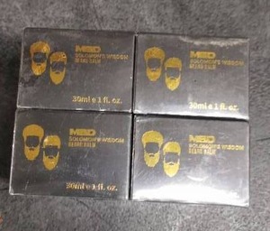 lot 3838 image: MBD Solomon Wisdom Beard Balm 4 Pack