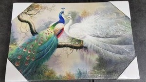 lot 3841 image: Peacock Wall Art Decor 1Pc