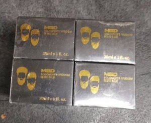 lot 3849 image: MBD Solomon Wisdom Beard Balm 4 Pack