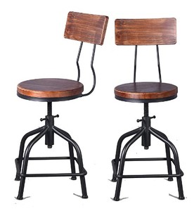 lot 2330 image: DIY Barstool Set Of 2, Black