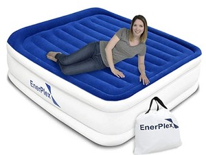 lot 2332 image: EnerPlex Air Mattress With Built In Pump (size unknown)