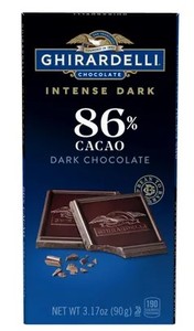lot 2336 image: Ghirardelli 86% CACAO MIDNIGHT REVERIE INTENSE DARK CHOCOLATE, 12 Bars