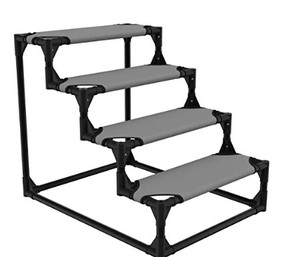lot 2375 image: Veehoo Sturdy Metal Pet Steps