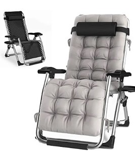 lot 2382 image: Cushioned Zero Gravity Outdoor Chair (missing headrest)