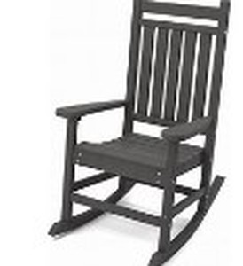 lot 6062 image: Kingyes HDPE Rocking Chair, Grey