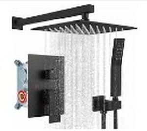 lot 6095 image: Voton Shower System, Matte Black
