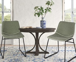lot 8176 image: HeuGah Set Of 2 Dining Chairs Dark Green