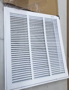 lot 2408 image: HVAC Premium Return Filter Grille, 18x18, White