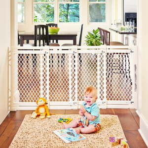 lot 3889 image: Toddleroo by North States 22 -62 Extra-Wide Baby Gate Ivory