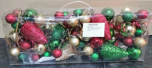 lot 3897 image: Ornament Garland With Lights Christmas Tree Decorative Set