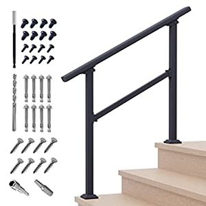 lot 8286 image: 4 W x 3 H Metal Guard Rail Garden Patio Fencing Section Balusters