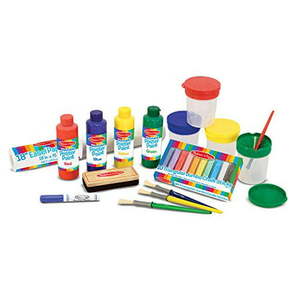 lot 14166 image: Melissa & Doug Easel Companion Accessory Set 25 Pieces (E-Commerce Packaging Great Gift for Girls and Boys �� Best for 3 4 5 6 7 and 8 Year Olds)