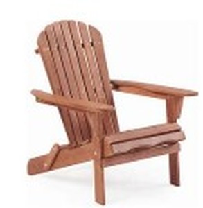 lot 8196 image: Soliwood Foldable Wooden Adirondack Chair 31x28x36 Espresso